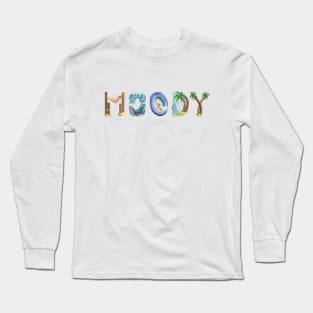 Moody Personalized Beach Art Long Sleeve T-Shirt